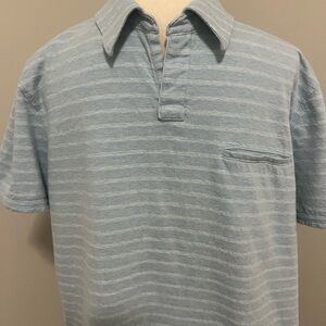 Banana Republic Men's Sky Blue Polo Shirt